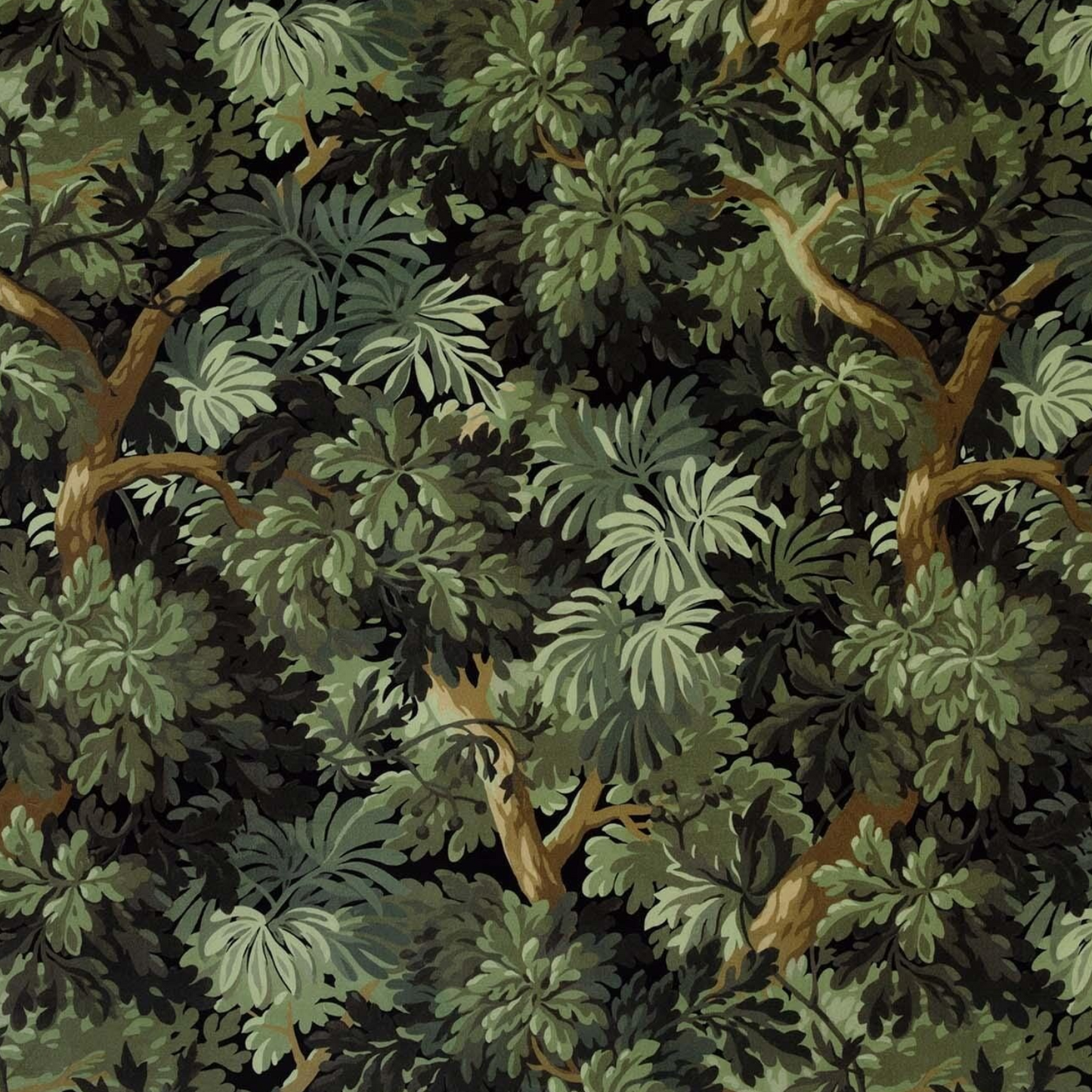 Dark Forest Velvet Roman Blind