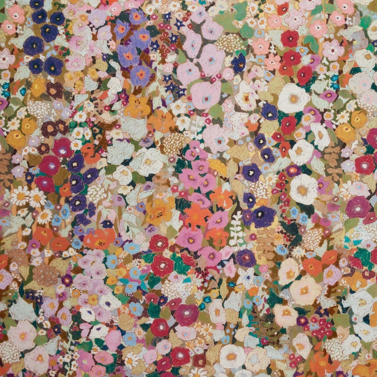 Spring Floral Cotton-Linen Curtains