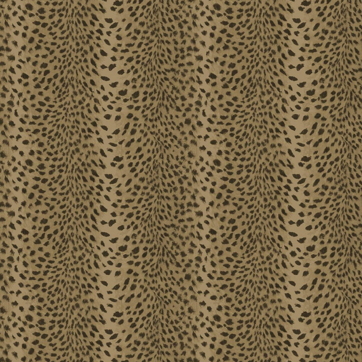 Golden Cheetah-Print Velvet Roman Blind