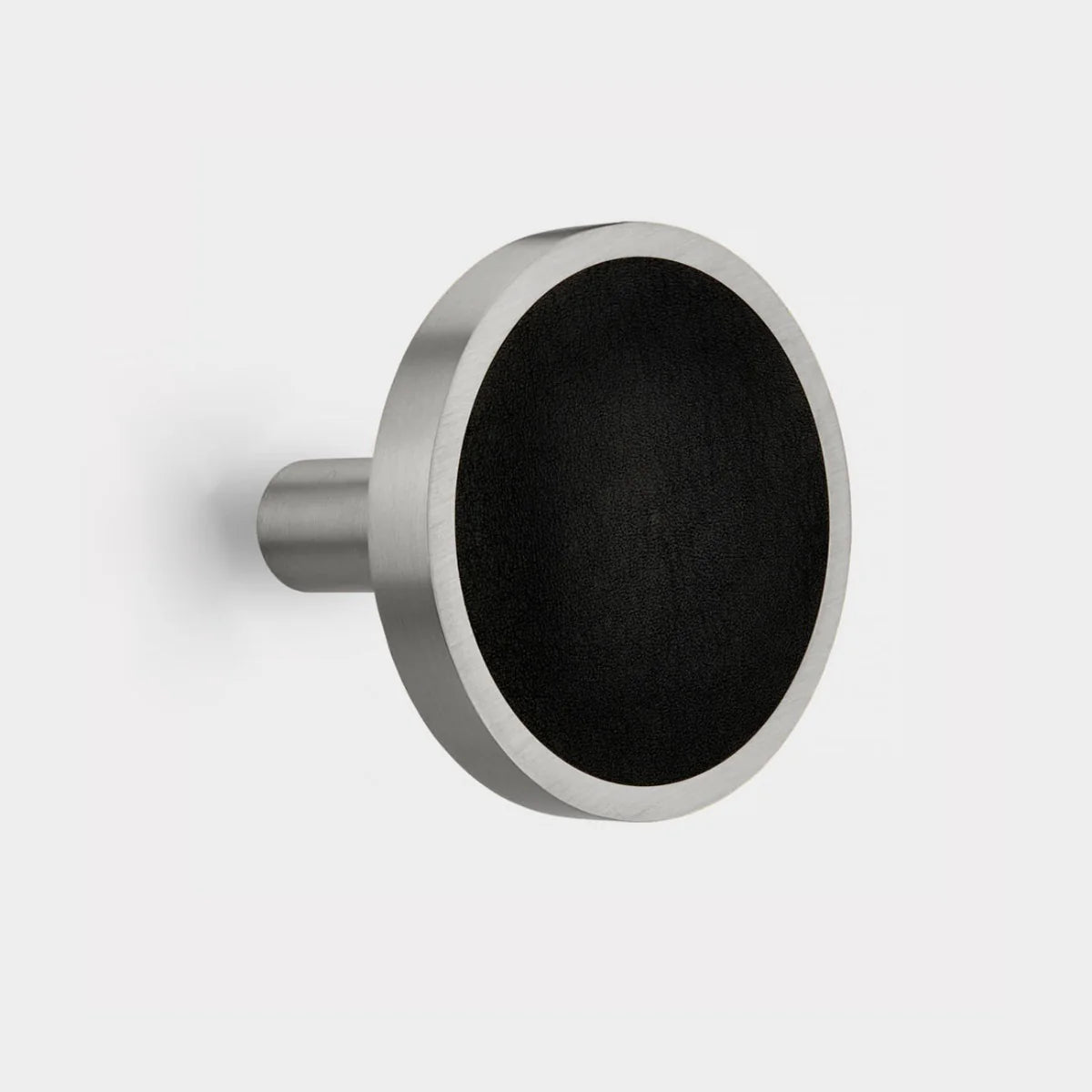 Brass & Black Leather Curtain Tie Backs