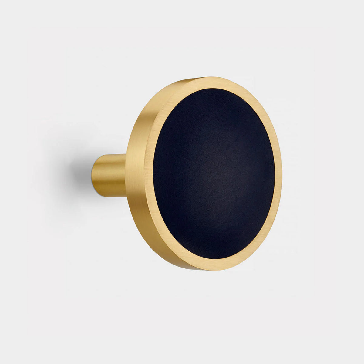 Brass & Blue Leather Curtain Tie Backs