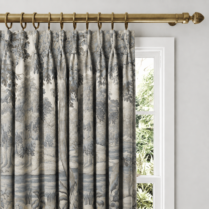 Sage Botanical Cotton-Linen Curtains