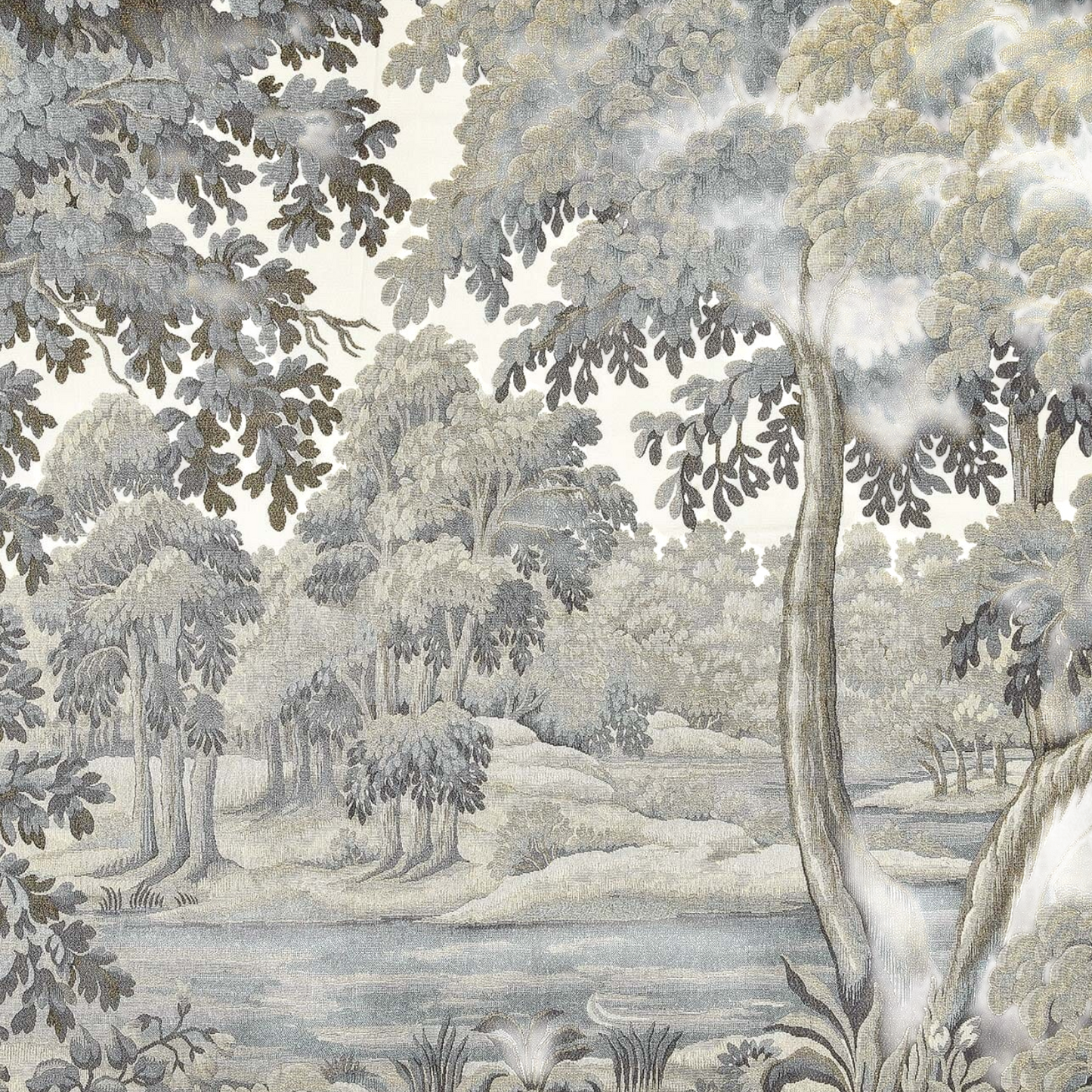 Sage Botanical Cotton-Linen Curtains