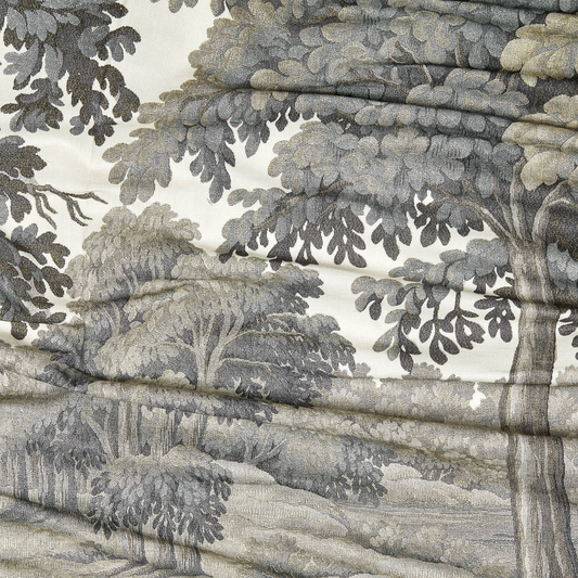 Sage Botanical Cotton-Linen Roman Blind