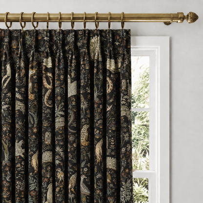 Dark Woven Jacquard Curtains